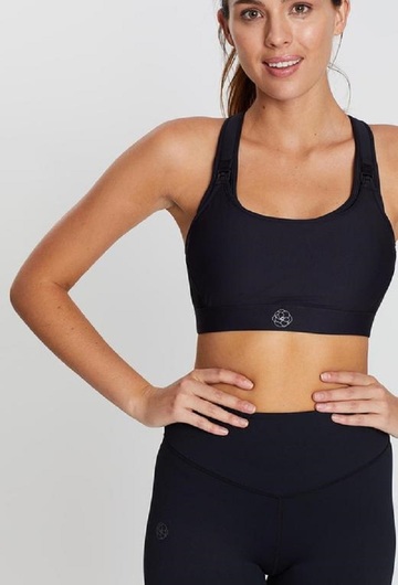 Luna BLK Nursing Sports Bra 