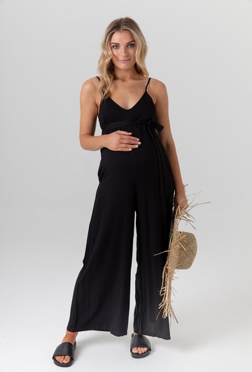 Bisque Maternity Jumpsuit