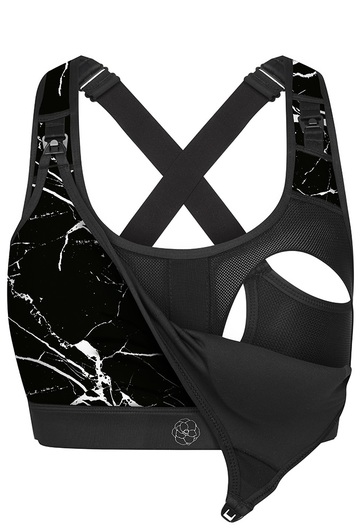 Luna Marble Nursing Sports Bra