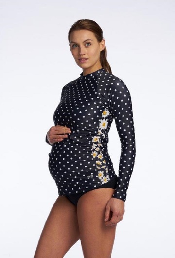 Dotty Maternity Rash Guard