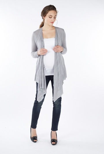 Sangha Waterfall Cardigan - Grey Size Large