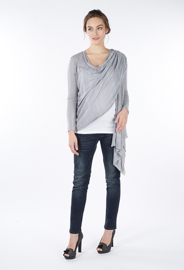 Sangha Waterfall Cardigan - Grey