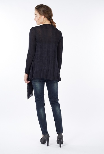 Sangha Waterfall Cardigan - Black