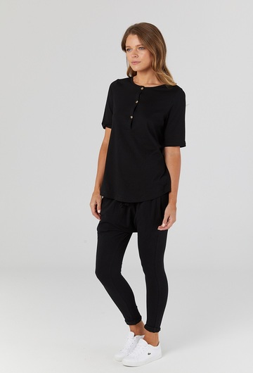 Missy Nursing T Shirt Black 