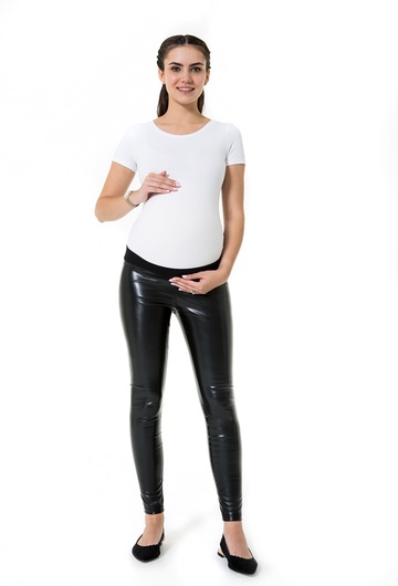 Shiny Maternity Tights (Low Rise)