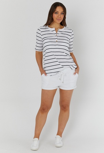 Missy Striped Nursing T Shirt