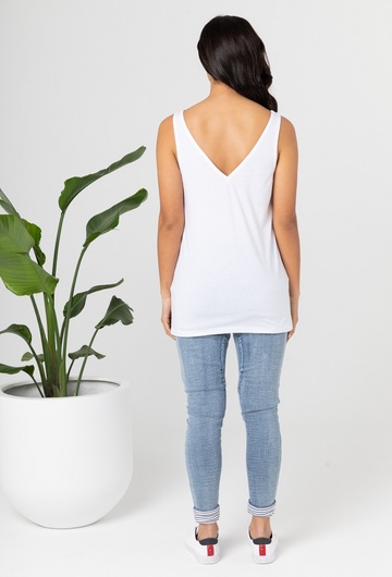 Louis Nursing Tank White