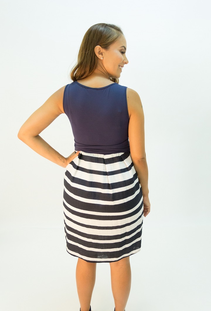 Kekoon Nautical Nursing Dress XS