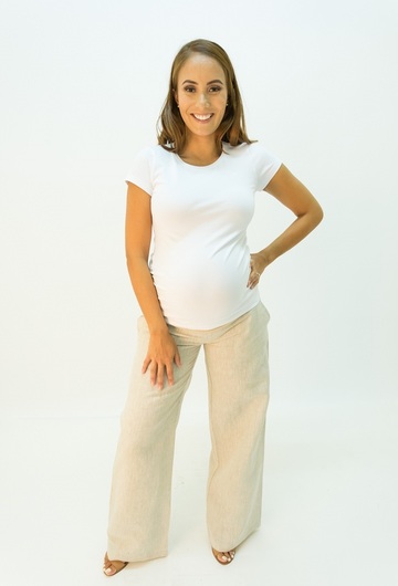 Weekend Maternity Linen Pants