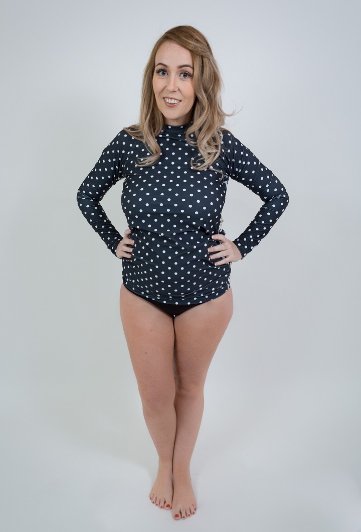 Dotty Maternity Rash Guard