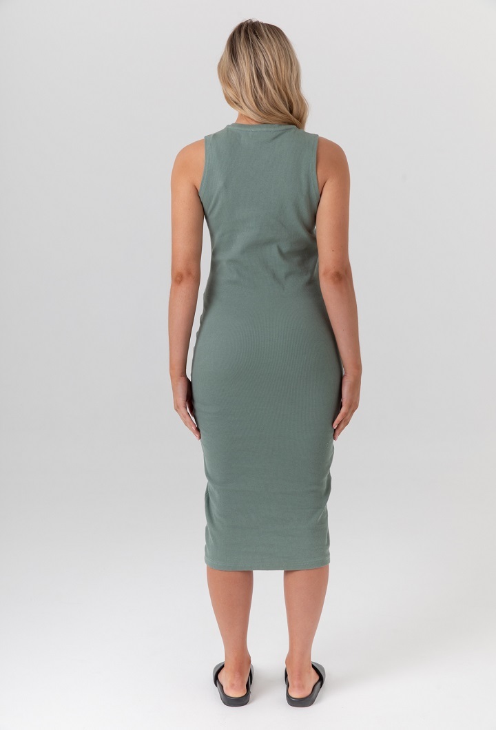 Portugal Dress - Olive 