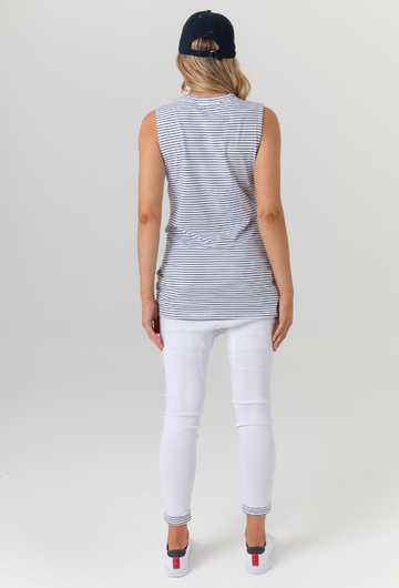 Sicily Tank-Thin Stripe