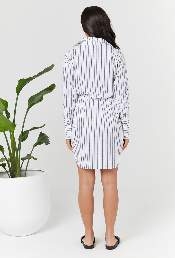 New York Shirt Maternity Dress