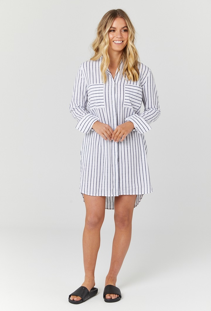 New York Shirt Nursing Dress