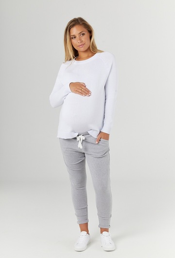 Milan Maternity Joggers Grey