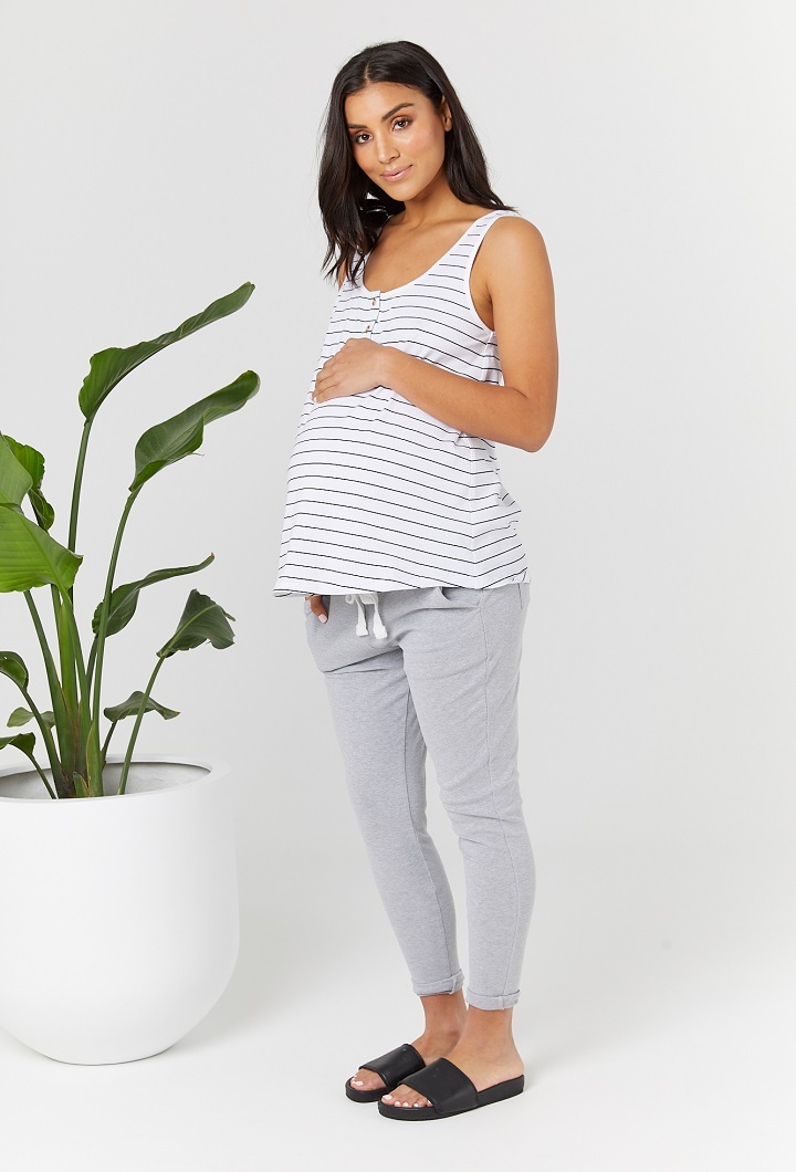 Ellery Stripe Maternity Tank Top