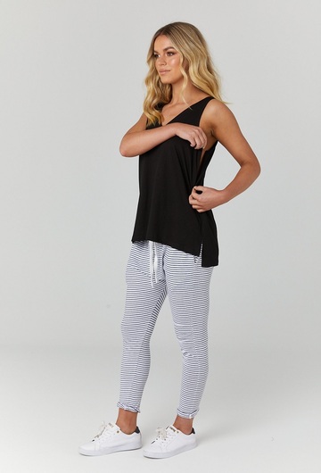 Louis Nursing Tank Black 