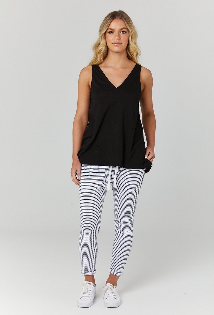 Louis Nursing Tank Black 