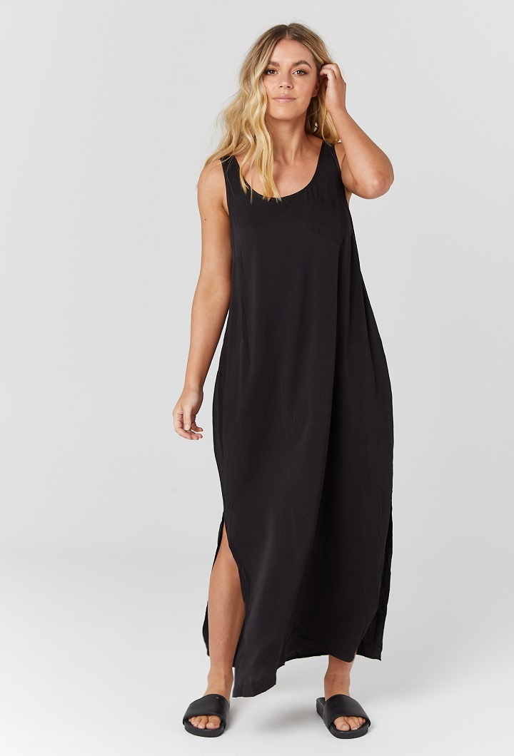 Ryder Black Nursing Dress   Back in Stock