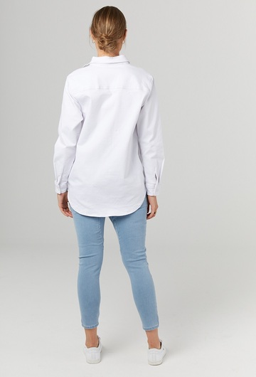 Maternity League Rip Jeans Back