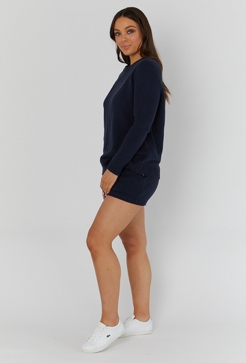 Knit Maternity Shorts Navy 3