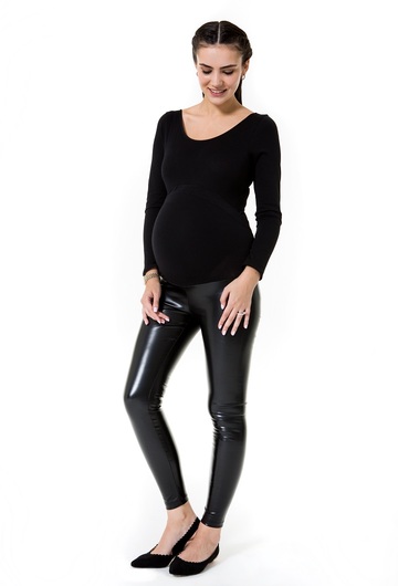 Shiny Maternity Tights High Rise (Over the bump)