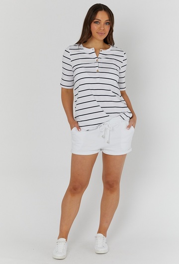 Missy Stripe Breastfeeding Tee