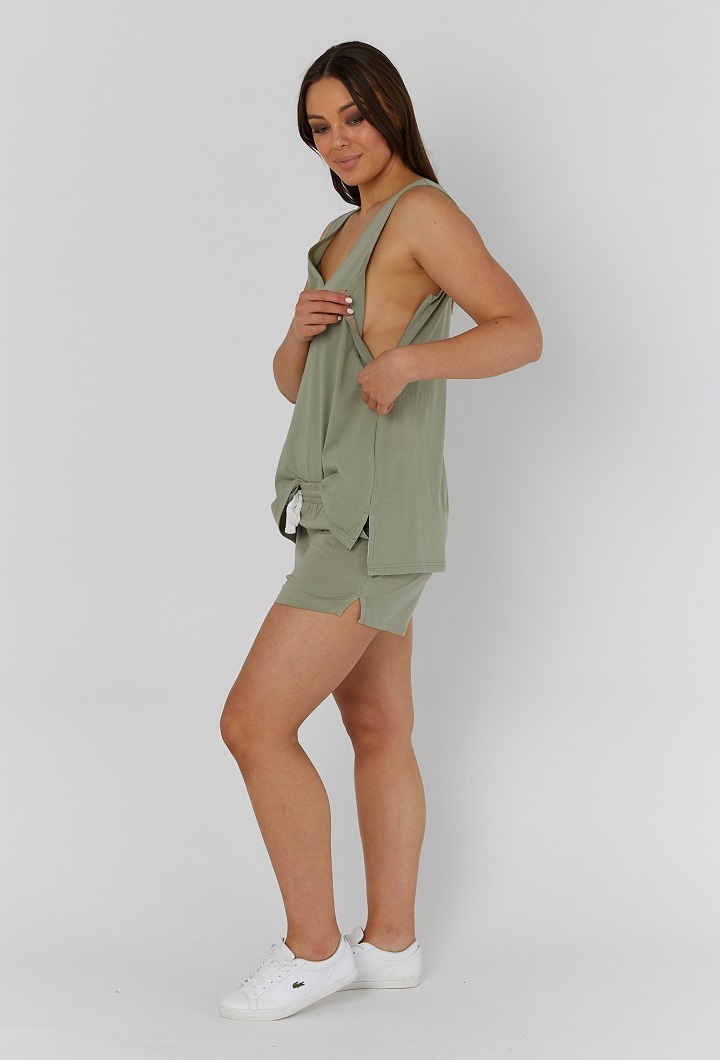 Nursing Tank Olive