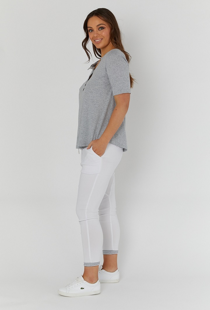 Missy Nursing Tee Grey