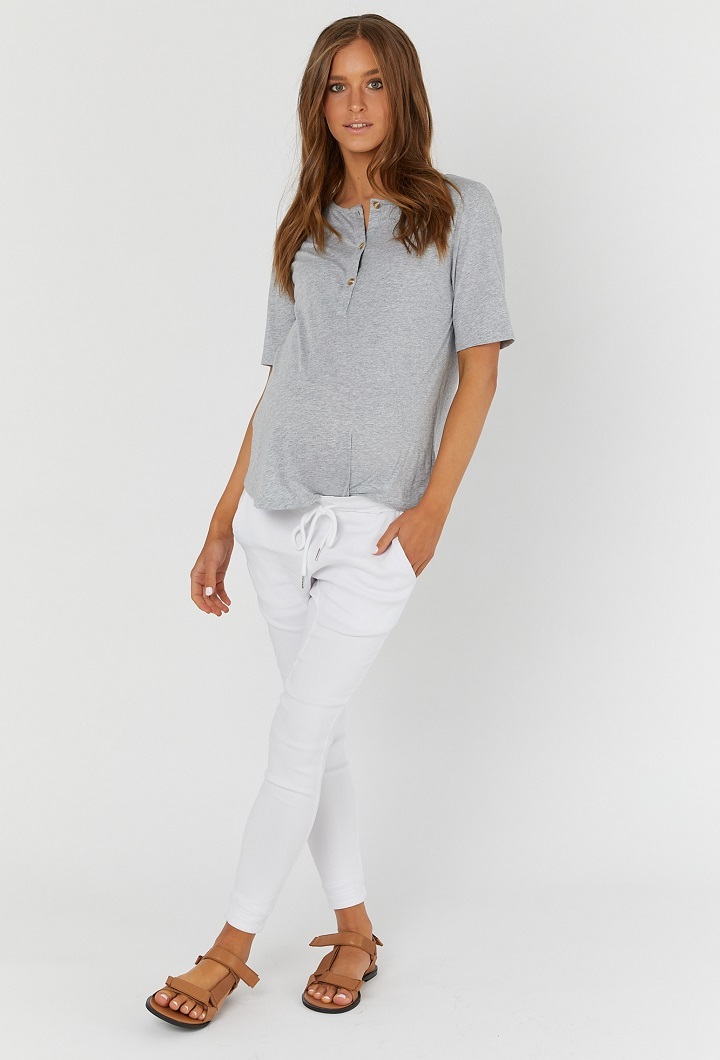 Missy Maternity Tee Grey