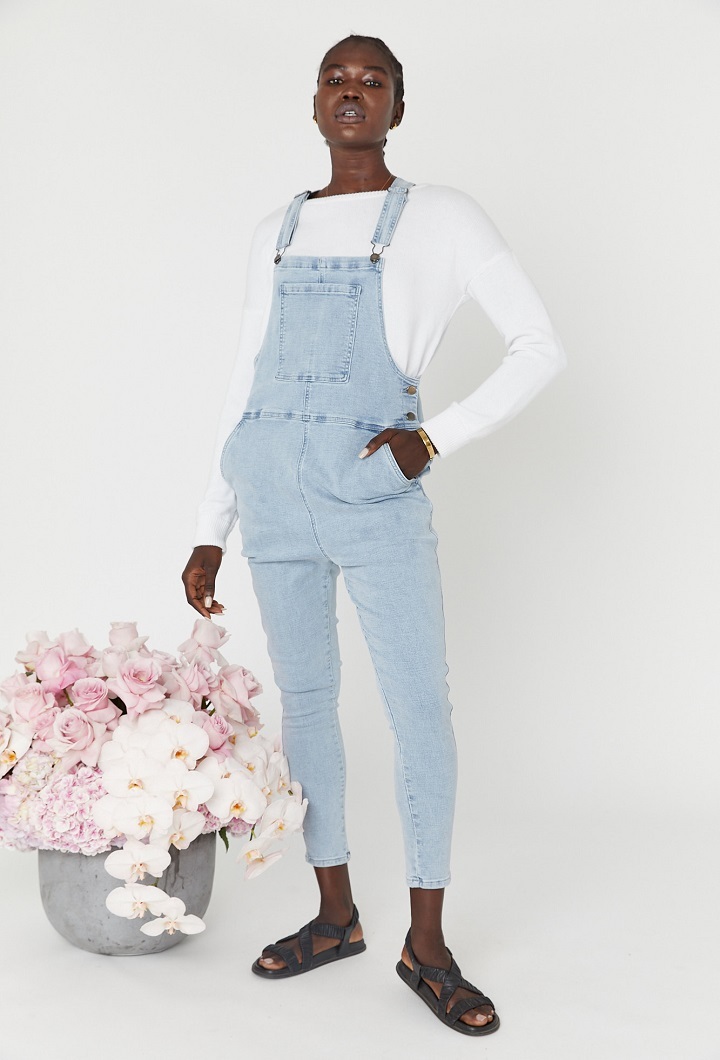 Denim Dungarees Light Blue Nursing