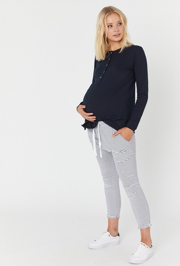 Pregnancy Long Sleeve Organic Cotton Top