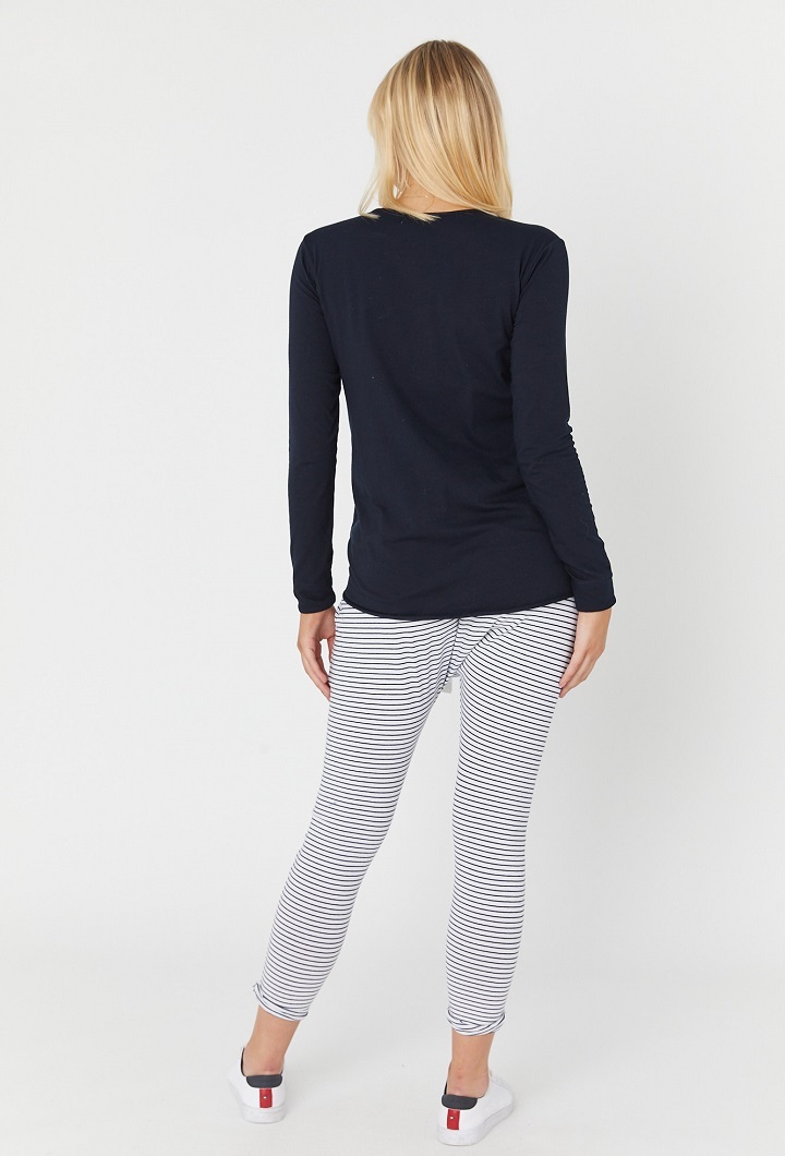 Maternity Long Sleeve Organic Cotton Top